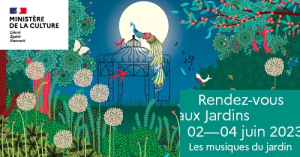 Affiche RDV aux Jardins 2023