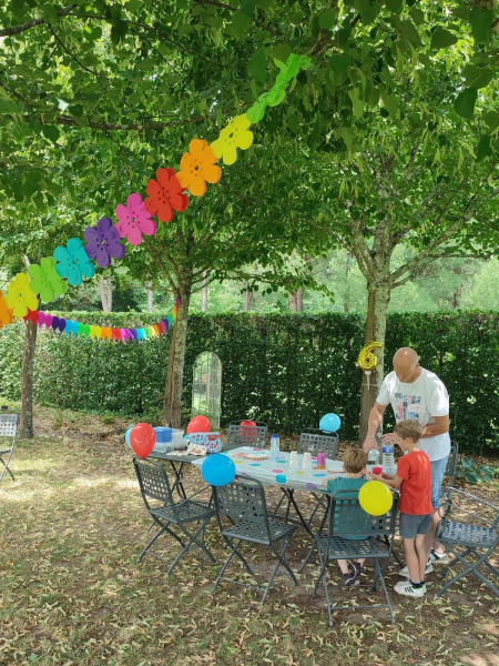 Anniversaire enfant aux Jardins de Colette